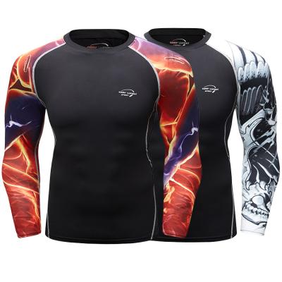 China Customized Cody Lundin High Quality Quick Dry Striker Rashguard Customized Rashguard With Printed Logo for sale