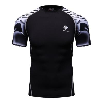 China Muttahida Majlis-e-Amal Custom Rash Guard Logo Men Half Sleeve Sport Quick Dry Men's Running Meaning Shirt for sale