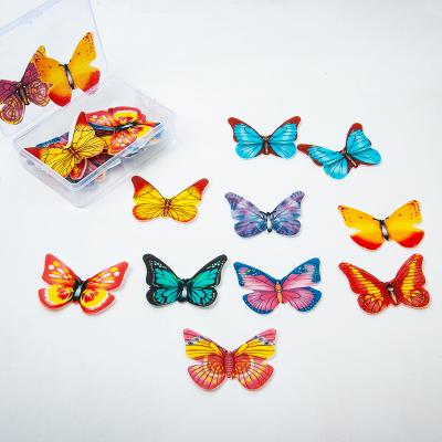 China Wafer Butterflies Mixed Color Cake Toppers and Decorating Cupcake with Antenna Cupcake Toppers, Butterfly Rice Paper Cake Topper for sale