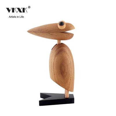 China Europe hot wholesale wooden animals craft handmade mini woodpecker wood crafts for sale