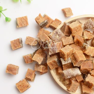 China Salmon Bites With Fishskin Shandong Viable Ensures Best Selling Premium Natural Dog Training Dental Treats for sale