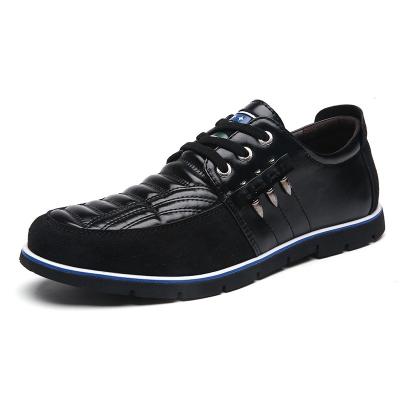 China Factory Direct Selling Round Black Wear-resistant Flat Casual Men's Formal Leather Shoes for sale