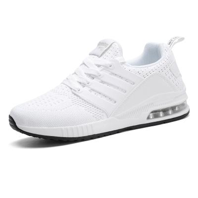 China Cushioning Hot Breathable Couple Air Cushion Unisex Sport Shoes White Running Sneakers Men for sale