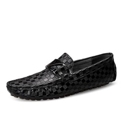 China Fashion Trend High Quality Fashion Style Black Loafers Boat Walking Casual Shoes For Men for sale