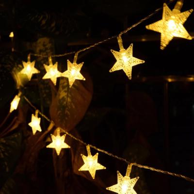 China Battery Operated Star Twinkle Fairy Lights Lamp Holiday New Year Christmas Decorations For Home Fairy Lights LED Star String Light for sale