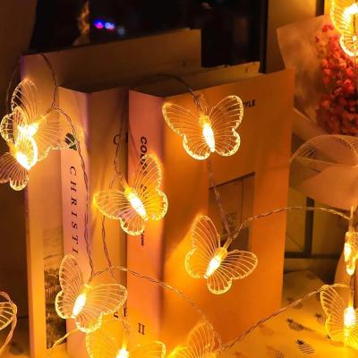 China Decoration Lighting 3.5m 96 Bulbs LED Butterfly Curtain Icicle Lights Holiday LED String Lights Garland Wedding Party Decoration New Year for sale