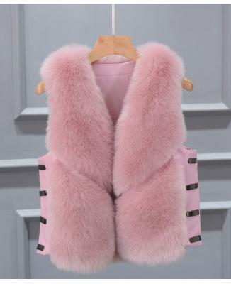 China Viable Factory Wholesale Hot Sales FIXED Winter Coat Soft Hand Feeling Faux Fox Fur Warmer Vest For Ladies for sale