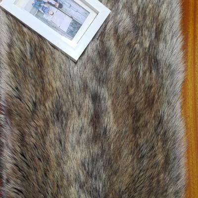 China Auto hot sell brown eco friendlyle high friendle soft faux plush pile faux fur fabric for coats for sale