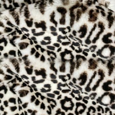 China China Super Soft Cheap Custom Made 100% Polyester Lining Leopard Print Short Hair Jacquard Knitting Faux Fur Fabric For Clothes for sale