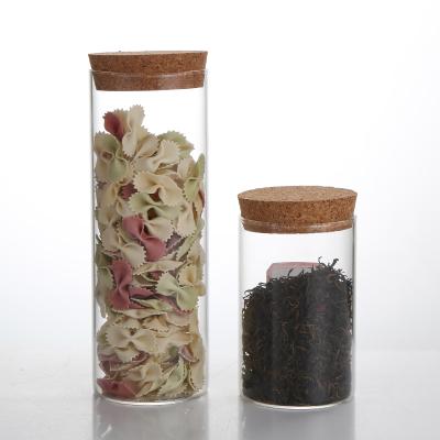 China New Fashion Sample Glass Food Jar Viable Storage Jar Glass Jar Kitchen Storage for sale