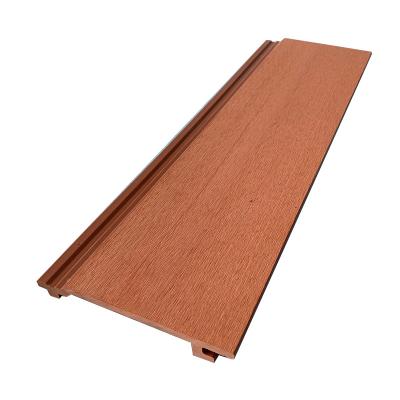 China Modern Wood Co-Extrusion Decking Wpc Plastic Decorative Exterior Wall Panel for sale