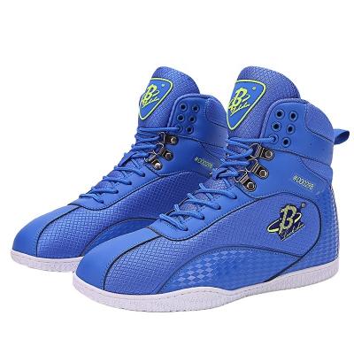 China Fashion fitness training bodybuilding manufacturers custom wrestling shoes\new design comfortable\durable\non-slip for men for sale