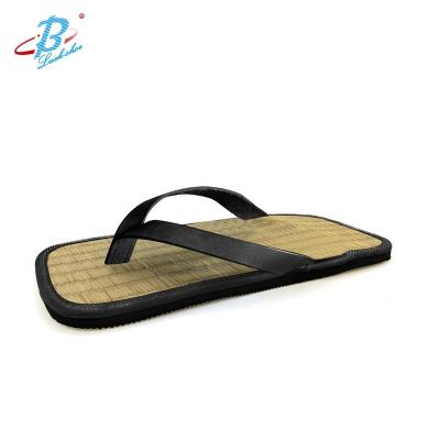 China Japanese indoor tatami slippers custom outdoor straw slipper, Eco-friend quality black electronic flip flop for sale