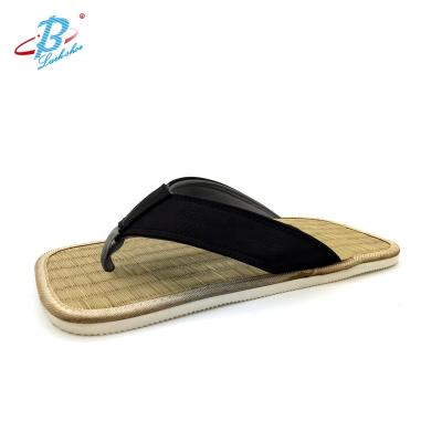 China 2020 custom made japanese zoris straw slipper lightweight indoor tatami slipper, eco-friendly quality black electronic flip flop for sale