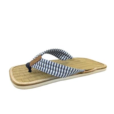 China Japanese indoor tatami slippers custom outdoor straw slipper, Eco-friend quality black electronic flip flop for sale