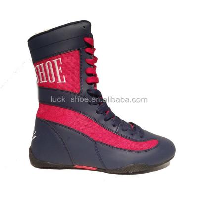 China 2018 Custom Sport Full Face Boxing Shoes LS-M2017278 For Men's Main High Kick Boxing Boots Black for sale