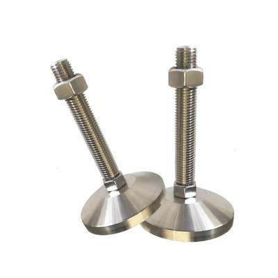 China Building Material Shops D60 Stainless Steel Screw Feet Fixed Cups Heavy Duty Telescopic Machine Feet Stand for sale