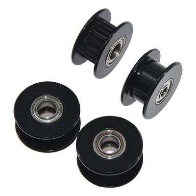 China Black GT2 20 teeth H type synchro pulley of idler hotels 2pcs , fit for 6mm width timing belt for sale