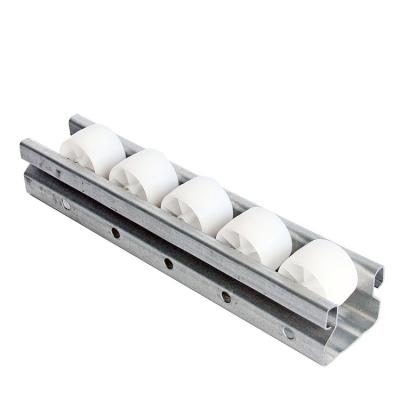 China Building Material Stores Factory Direct Sales Industrial Aluminum Wheel Conveyor Roller Track Warehouse Roller Conveyor Track for sale