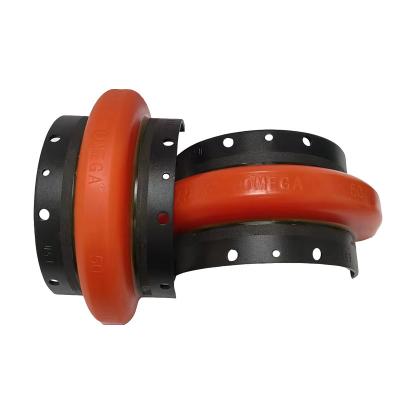 China Hotels Air Compressor Tire Rubber Coupling Semicircular Type Coupling E2E3E30E40E50E60 for sale