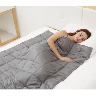 China HEATED weighted blanket for adult (4kg, 6kg, 7kg, 9kg), fall faster and sleep better, great asleep for anxiety, ADHD, autism, OCD, and SPD for sale