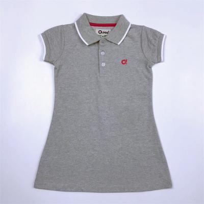 China 2020 Wholesale Bulk High Quality Girls Mesh Polo Dress OEM Children Breathable Casual Sports Dress for sale