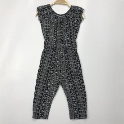 China Newest 2020 HIGH STREET Style Viscose High Street Fashion Girls Overalls Summer Baby Kid Clothing Set for sale