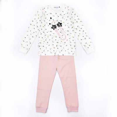 China Wholesale Casual Baby Two Piece Outfit Cute Print Suit Boys Cotton Long Sleeve Clothing Sets for sale