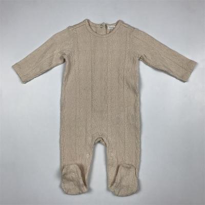 China Organic Cotton Kids Clothing Sets Long Sleeve Winter Rompers Baby Boy Girl Sleep and Play Baby Footed Rompers for sale