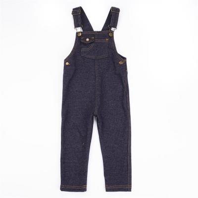 China Anti-pilling 2020 cute aby hot sale denim spandex baby kids suspender pants boys wholesale price pants suspender pants for sale