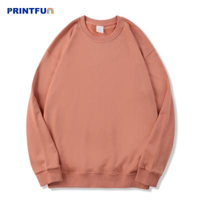 China PRINTFUN Anti-Wrinkle Wholesale Sportswear Hot Custom Graphic Print Crewneck Loose Fit Mens Hooded Sweatshirt Clothes for sale