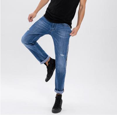 China QUICK DRY Custom Men's Straight Leg Jeans Selvedge Jeans Factory OEM OEM Straight Leg Denim Pants for sale