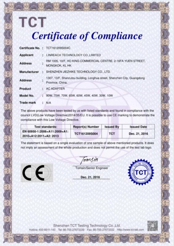 CE - Shenzhen Weixinda Technology Co., Limited