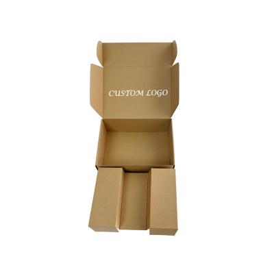 China Recyclable Custom Logo Corrugated Cardboard Shipping Gift Mailer Boxes With Paper Insert for sale