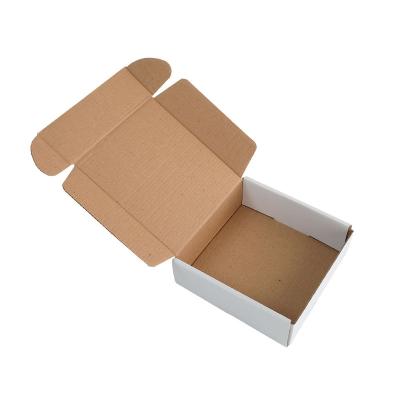 China Recyclable Wholesale Custom Logo Mailing Mailer Boxes Foldable Rectangle Corrugated Cardboard for sale