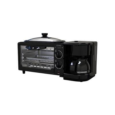 China Hotel Factory Price 3 In 1 Low Noise Oven Toaster Electric Breakfast Sandwich Manufacturer for sale