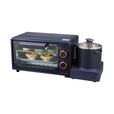 China Multifunctional RV Electric Toast Fried Eggs 3 In One Breakfast Maker Toaster Oven for sale