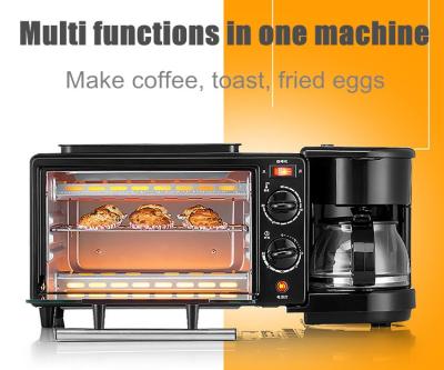 China Outdoor Home Multi-Function Automatic Small Spindle Driver Electric Breakfast Machine Black Toaster Oven for sale