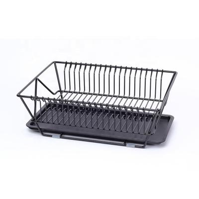 China 2 Tier Adjustable Stainless Steel Metal Kitchen Storage Organizer Shelf Bowl Cup Dish Drainer Dish Rack Viable for sale