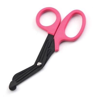 China Outdoor First Aid Cut EMT Medical Shears Universal Scissors with Sawtooth Home Nurse Bandage Nurse Scissor for sale