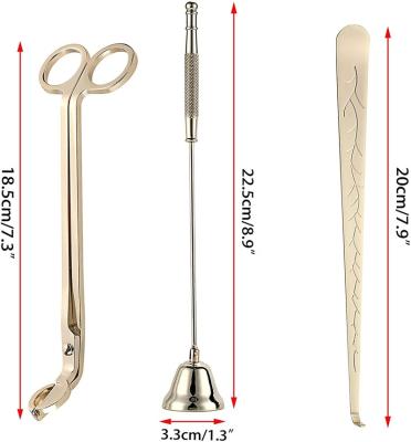 China Hot Selling Yankee Matt Gold Candle Wick Trimmer Dipper Universal Wick Cut Sniffer for sale