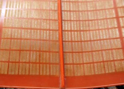 China High Density Polyurethane Fine Mesh Screens Customized Hole Size for sale