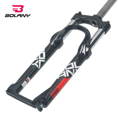 China High Efficiency Shock Absorption Mountain Bike BOLANY Front Fork 24 Inch Fork Aluminum Alloy Shoulder Control Shock Absorber Suspension Mechanical Bicycle Forks for sale