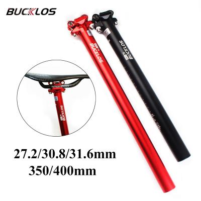 China Aluminum Alloy BUCKLOS Mtb ​​Seatpost 27.2/30.8/31.6mm Bike Seat Post 350/400mm Ultralight Bike Aluminum Saddle Cycling Mountain Poles Accessories for sale