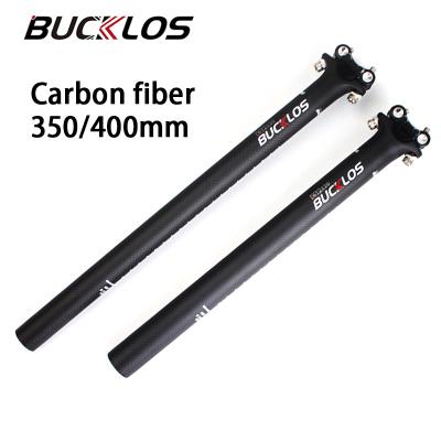 China The lower end has added anti-skid particles. BUCKLOS T800 Ultralight Carbon Fiber Bicycle Seat Post 27.2/30.8/31.6mm Full Carbon Bicycle Seat Post MTB Saddle Tube Bike Part for sale