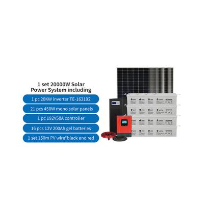 China Home Sale Low Price Generator 3 Phase Off Grid Hybrid Solar Power System For Home Commercial for sale