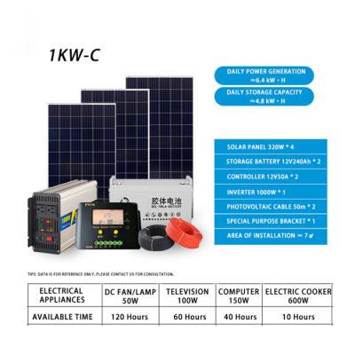 China New Arrival Home Air Conditioner Off Grid Power Plant Solar Power System For Farm for sale