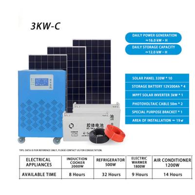 China Custom Low Price Mini Off Grid Home Storage Battery Solar Panel Home Energy System For Household for sale