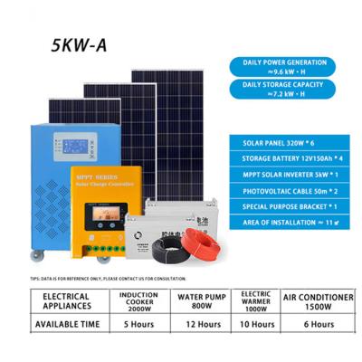 China Best Selling Sophisticated Technology Home PV 10KW Solar Off Grid Energy Systems for sale