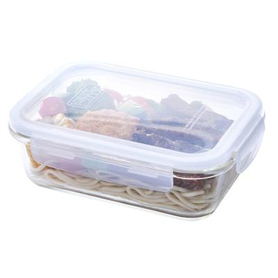 China EASYLOCK Rectangular Microwavable Borosilicate Glass Food Storage Container 24pcs/carton 1040ml/35.5oz high for sale